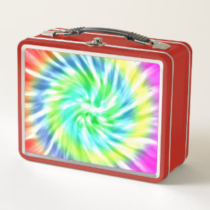 Tie Dye Metal Lunch Box