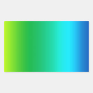 Tie Dye Mid Spectrum Colours Rectangular Sticker
