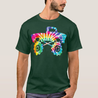 Tie Dye Monster Truck Extreme Mudding T-Shirt