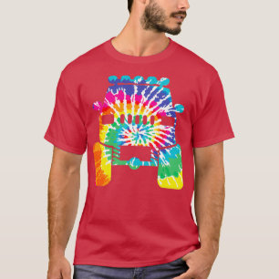 Tie Dye Monster Truck Front T-Shirt