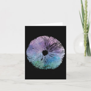 Tie Dye Mushroom Cap Spore Wild Mushrooms Cottagec Card
