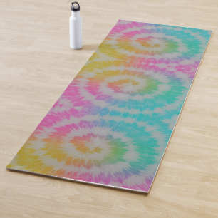 Tie Dye Neon Rainbow Yoga Mat