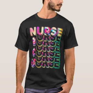 Tie Dye Nicu Nurse Tie Dye Women Men Neonatal Icu T-Shirt