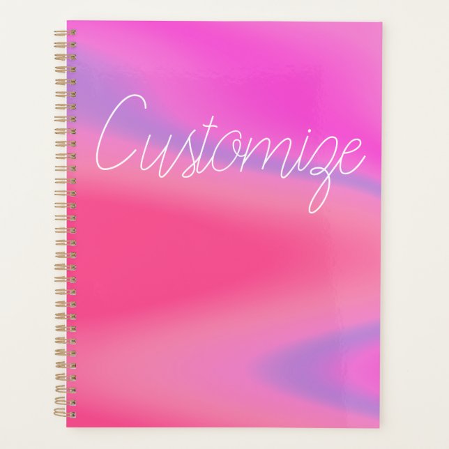 Tie Dye notebook Planner (Front)