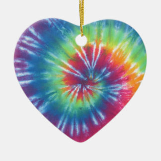 Tie Dye One Ceramic Tree Decoration