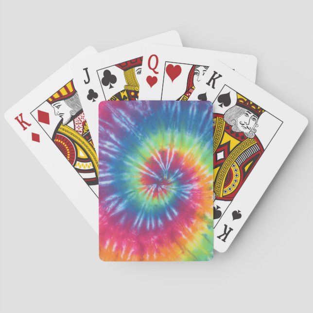 Tie Dye One Playing Cards (Back)