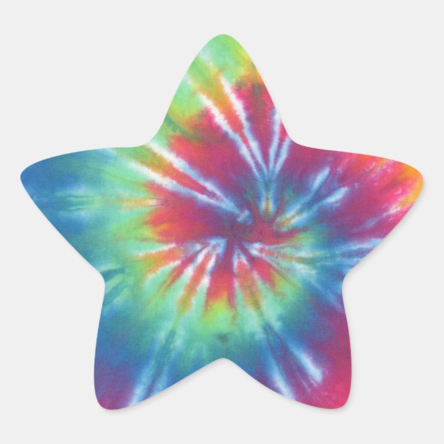 Tie Dye One Star Sticker (Front)