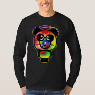 Tie Dye Panda idea Women Rave Outfit & 90s Festiva T-Shirt