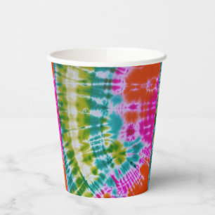 Tie Dye Paper Cups