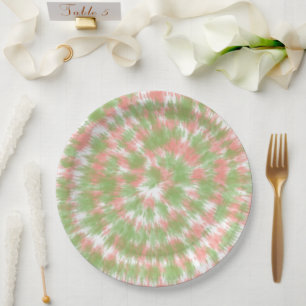 Tie Dye Paper Plate