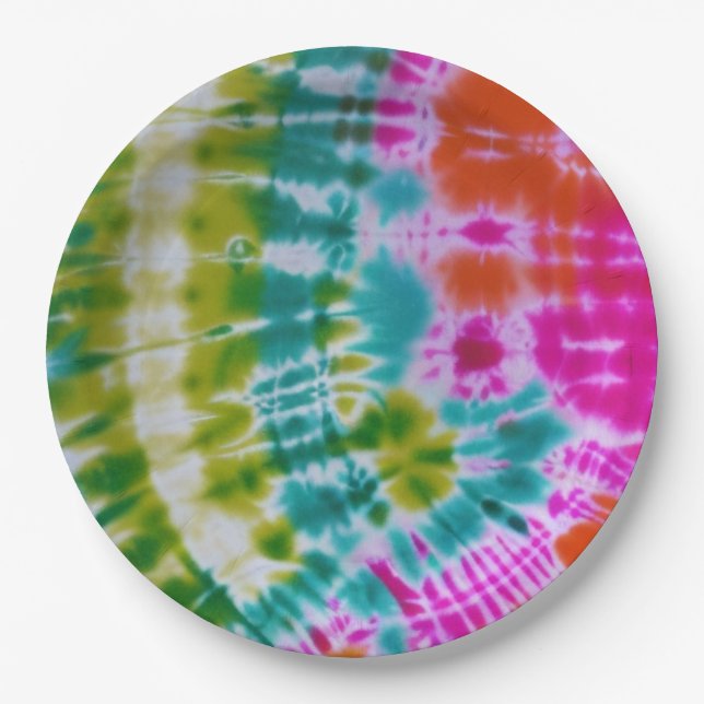Tie Dye Paper Plate (Front)