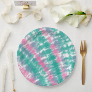 Tie Dye Paper Plate