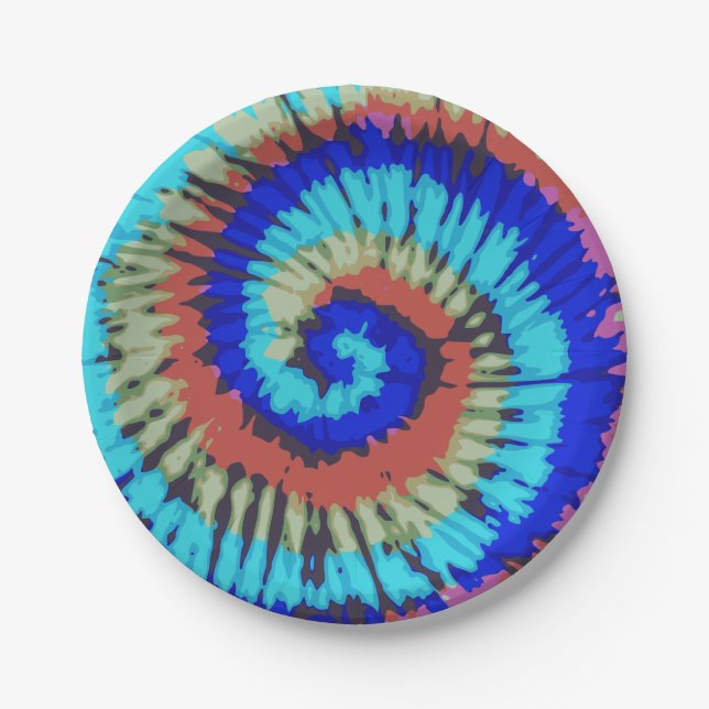 Tie Dye Paper Plate (Front)