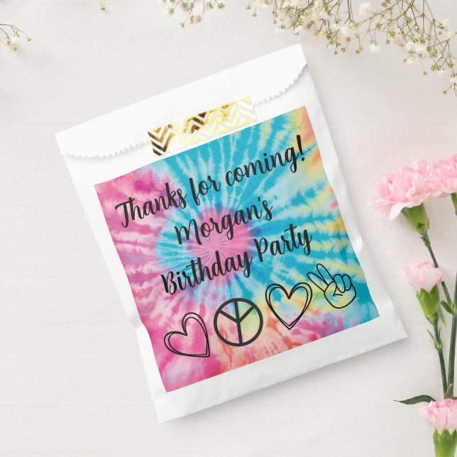 Tie Dye Party Favours Favour Bags (Sealed)