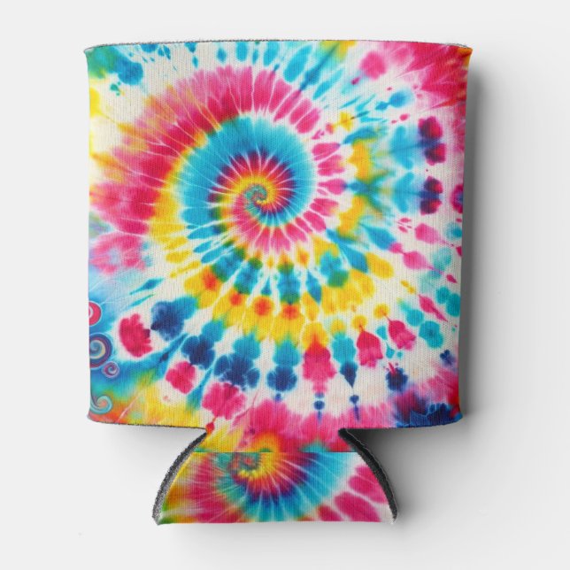 Tie Dye Pattern Can Cooler (Front)