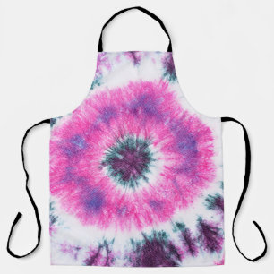 tie dye pattern hand dyed on cotton fabric abstrac apron
