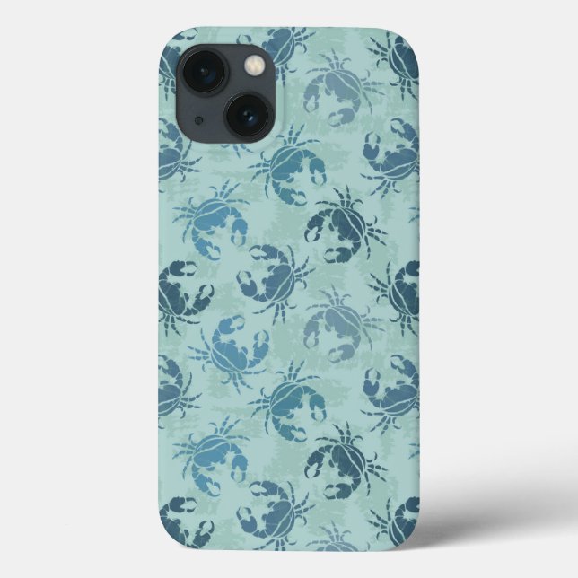 Tie Dye Pattern Of Crabs Case-Mate iPhone Case (Back)