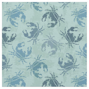 Tie Dye Pattern Of Crabs Fabric