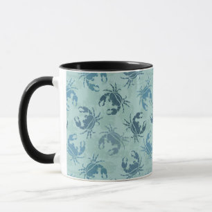 Tie Dye Pattern Of Crabs Mug