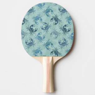 Tie Dye Pattern Of Crabs Ping Pong Paddle