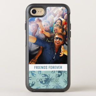 Tie Dye Pattern Of Crabs   Your Photo & Text OtterBox Symmetry iPhone 8/7 Case