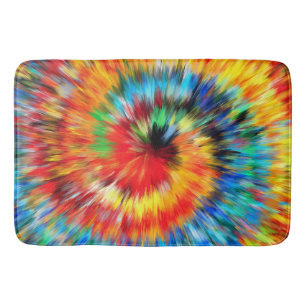Tie Dye Pattern Placemat Bath Mat