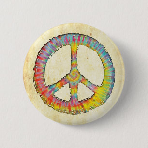 Tie-Dye Peace 713 6 Cm Round Badge