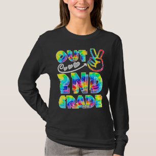 Tie Dye Peace Out Second Grade Last Day Of School  T-Shirt