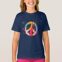 Tie-Dye Peace Sign Hippie Bohemian Festival Symbol