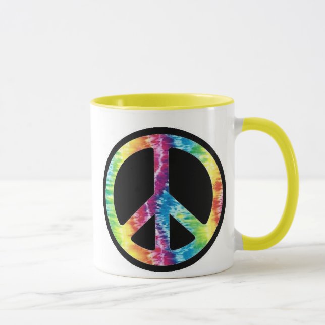 Tie Dye Peace Sign mug (Right)