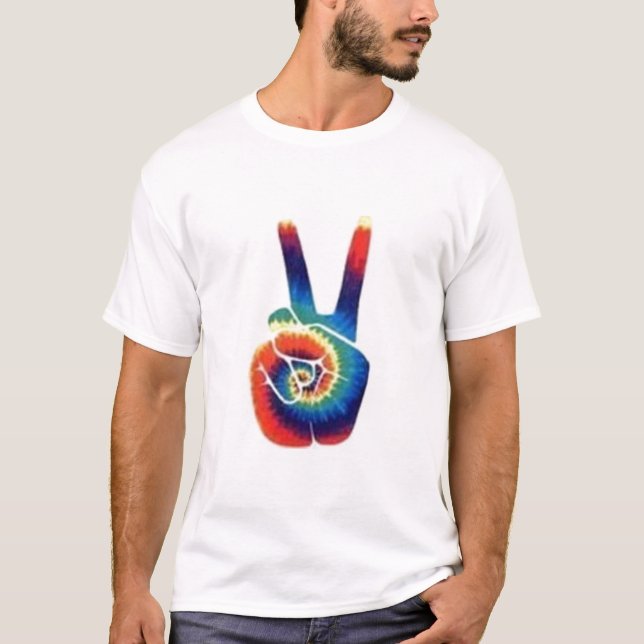 Tie-Dye Peace Sign T-Shirt (Front)