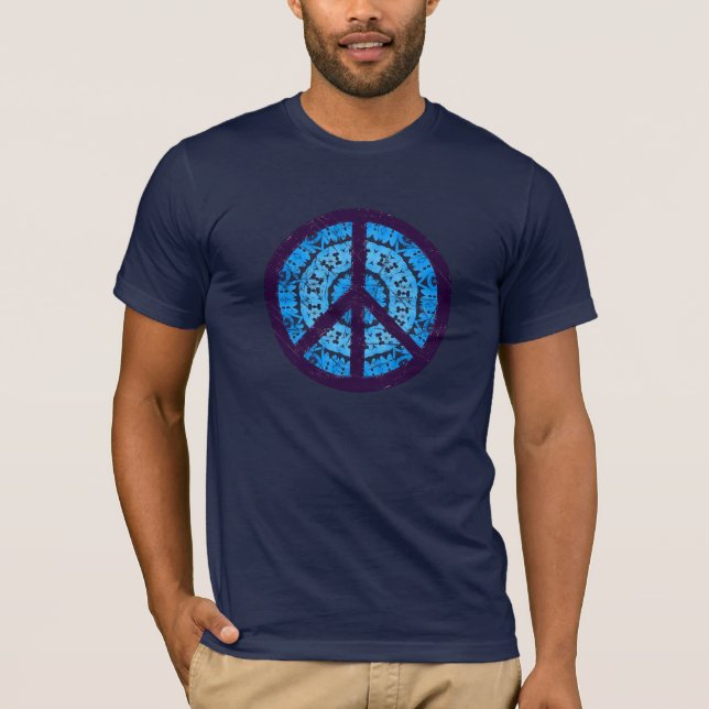 Tie Dye Peace Sign T-Shirt (Front)