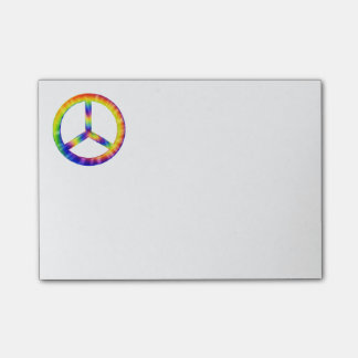 Tie-Dye Peace Symbol Post-It Notes