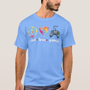 Tie dye peave love gaming controller T-Shirt