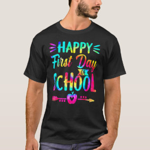 Tie Dye Pencil Happy First Day Of School Teacher S T-Shirt