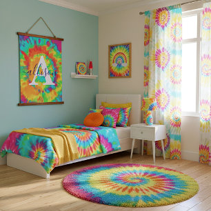 Tie dye personalised hanging tapestry