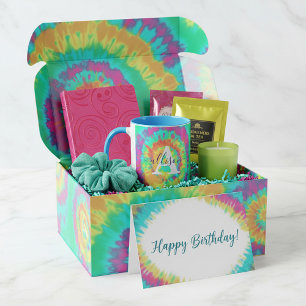 Tie dye personalised mug