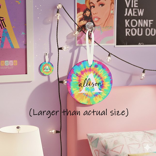 Tie dye personalised  ornament (Creator Uploaded)