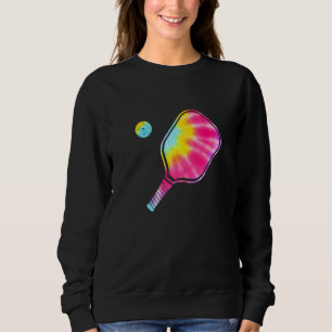 Tie Dye Pickle Ball Pickleball Paddleball Coach Pi Sweatshirt