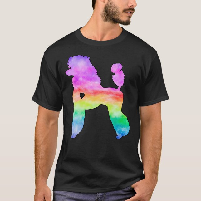 Tie Dye Poodle T-Shirt (Front)