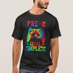 Tie Dye Pre K Level Complete Gamer Gaming Graduati T-Shirt