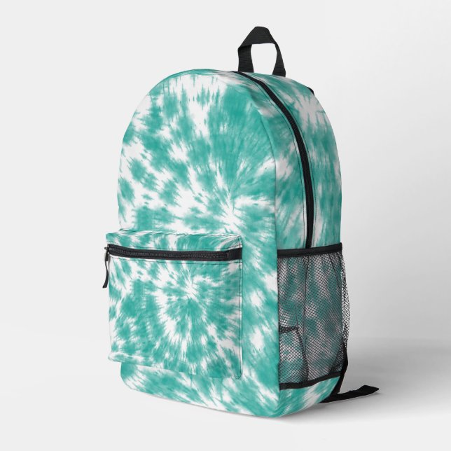 Tie Dye Printed Backpack (Back Corner Right)