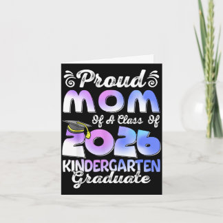 Tie dye proud mum of a class of 2026 graduate  card