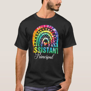 Tie Dye Rainbow Assistant Principal Teacher Back T T-Shirt