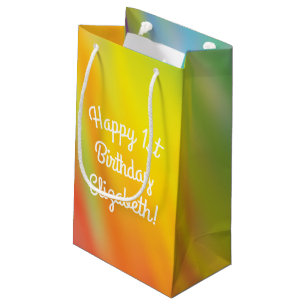 Tie Dye Rainbow Birthday Party Small Gift Bag