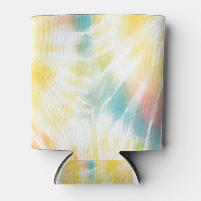 tie dye rainbow can cooler (Front)