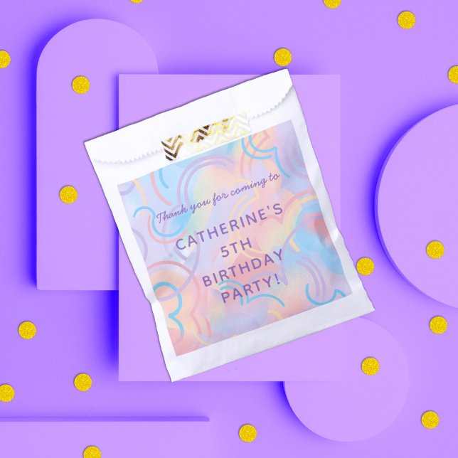 Tie Dye Rainbow Favour Bags (Creator Uploaded)