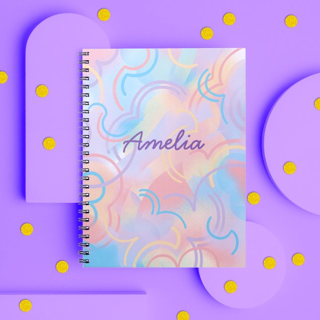 Tie Dye Rainbow Notebook (Creator Uploaded)