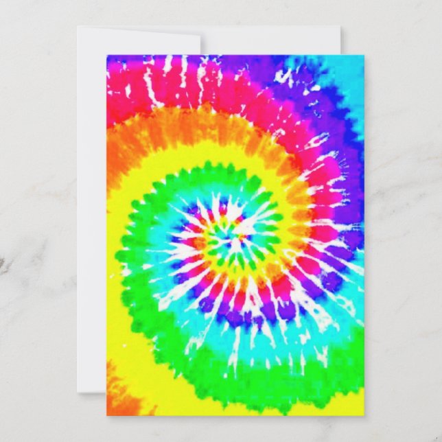 Tie Dye Rainbow Swirl Neon Rainbow Colours Pattern (Front)