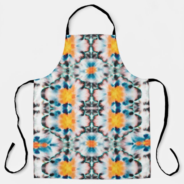 Tie Dye Seamless Pattern. Ethnic Abstract. Psyched Apron (Front)